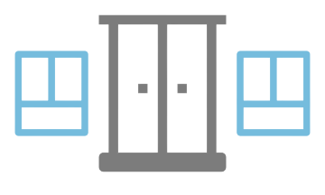 Well-designed doors and windows in Nandanvan Residency Karjat